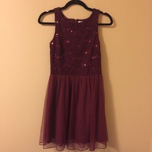 Speechless Red Lace Dress